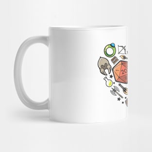 Roleplaying RPG Valentines Day Anniversary D20 Couple Gift Mug